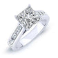 Yarrow Moissanite Matching Band Only (engagement Ring Not Included) For Ring With Princess Center whitegold