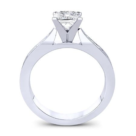 Petunia Princess Diamond Engagement Ring (Lab Grown Igi Cert) whitegold