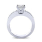 Eliza Diamond Matching Band Only (engagement Ring Not Included) For Ring With Princess Center whitegold