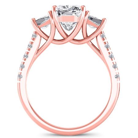 Marjoram Cushion Diamond Engagement Ring (Lab Grown Igi Cert) rosegold