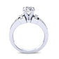 Ivy Cushion Diamond Engagement Ring (Lab Grown Igi Cert) whitegold