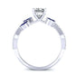 Alba Cushion Diamond Engagement Ring (Lab Grown Igi Cert) whitegold