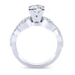 Camellia Cushion Diamond Engagement Ring (Lab Grown Igi Cert) whitegold