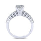 Magnolia Princess Diamond Engagement Ring (Lab Grown Igi Cert) whitegold
