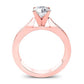 Petunia Round Diamond Engagement Ring (Lab Grown Igi Cert) rosegold