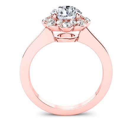 Coralbells Round Diamond Engagement Ring (Lab Grown Igi Cert) rosegold