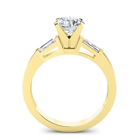 Sorrel Cushion Moissanite Engagement Ring yellowgold