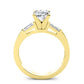 Sorrel Round Moissanite Engagement Ring yellowgold
