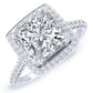 Aster Moissanite Matching Band Only (engagement Ring Not Included) For Ring With Princess Center whitegold