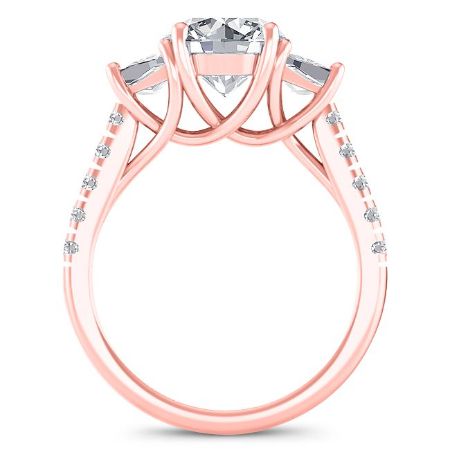 Marjoram Round Diamond Engagement Ring (Lab Grown Igi Cert) rosegold