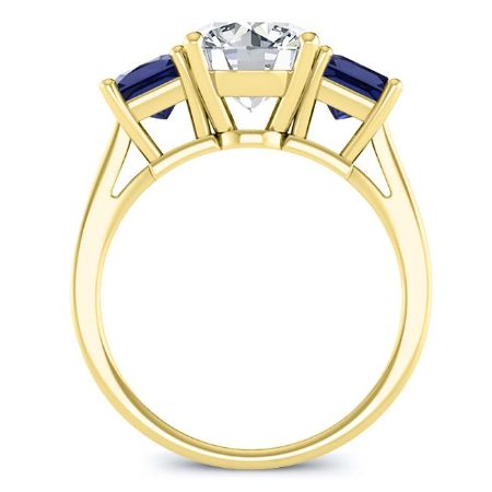 Ilex Round Diamond Engagement Ring (Lab Grown Igi Cert) yellowgold