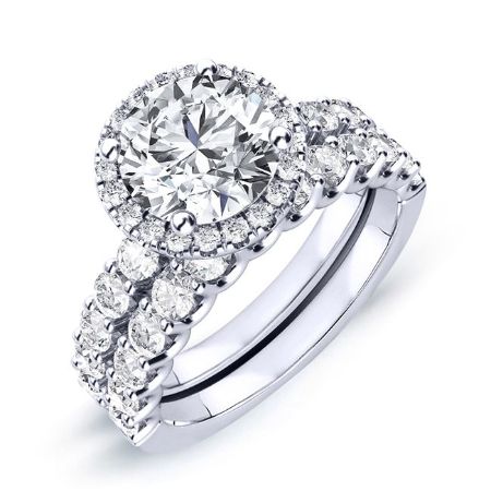 Sweetpea Round Diamond Bridal Set (Lab Grown Igi Cert) whitegold