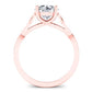 Nolina Round Diamond Engagement Ring (Lab Grown Igi Cert) rosegold