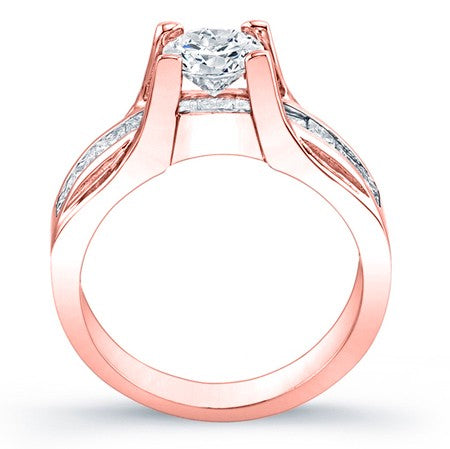 Ilima Round Diamond Engagement Ring (Lab Grown Igi Cert) rosegold