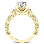 Belle Round Diamond Engagement Ring (Lab Grown Igi Cert) yellowgold