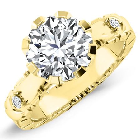 Arbor Diamond Matching Band Only (engagement Ring Not Included) For Ring With Round Center yellowgold