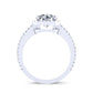Freesia Princess Diamond Engagement Ring (Lab Grown Igi Cert) whitegold