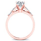 Wisteria Round Diamond Engagement Ring (Lab Grown Igi Cert) rosegold
