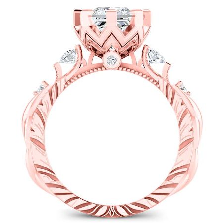 Oleana Princess Diamond Engagement Ring (Lab Grown Igi Cert) rosegold