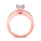 Eliza Diamond Matching Band Only (engagement Ring Not Included) For Ring With Princess Center rosegold