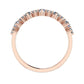 Ellery Round Trendy Diamond Wedding Ring rosegold
