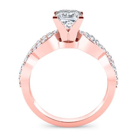 Camellia Princess Diamond Engagement Ring (Lab Grown Igi Cert) rosegold