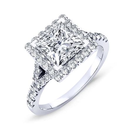 Desert Rose Princess Diamond Bridal Set (Lab Grown Igi Cert) whitegold