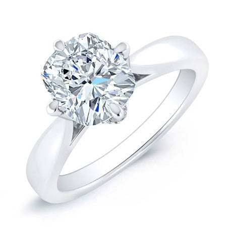 Gardenia Cushion Moissanite Bridal Set whitegold