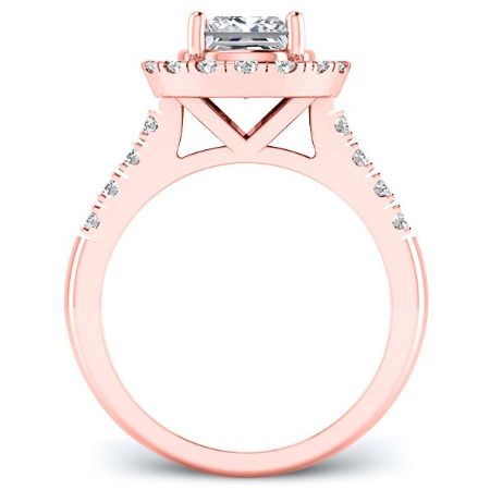 Velvet Princess Moissanite Engagement Ring rosegold