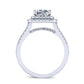 Viola Princess Diamond Engagement Ring (Lab Grown Igi Cert) whitegold