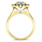 Dicentra Moissanite Matching Band Only (engagement Ring Not Included) For Ring With Round Center yellowgold