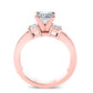 Bellflower Princess Diamond Engagement Ring (Lab Grown Igi Cert) rosegold