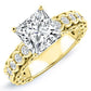 Kassia Diamond Matching Band Only (engagement Ring Not Included) For Ring With Princess Center yellowgold
