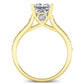 Calluna Princess Moissanite Engagement Ring yellowgold