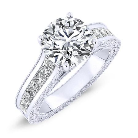 Edelweiss Round Diamond Bridal Set (Lab Grown Igi Cert) whitegold