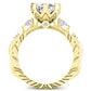 Oleana Cushion Diamond Engagement Ring (Lab Grown Igi Cert) yellowgold