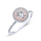 Juniper Moissanite Matching Band Only (engagement Ring Not Included) For Ring With Cushion Center whitegold
