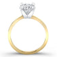 Lantana Round Diamond Engagement Ring (Lab Grown Igi Cert) yellowgold