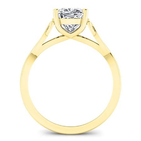 Nolina Cushion Moissanite Engagement Ring yellowgold