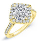 Cattleya Moissanite Matching Band Only (engagement Ring Not Included) For Ring With Round Center yellowgold