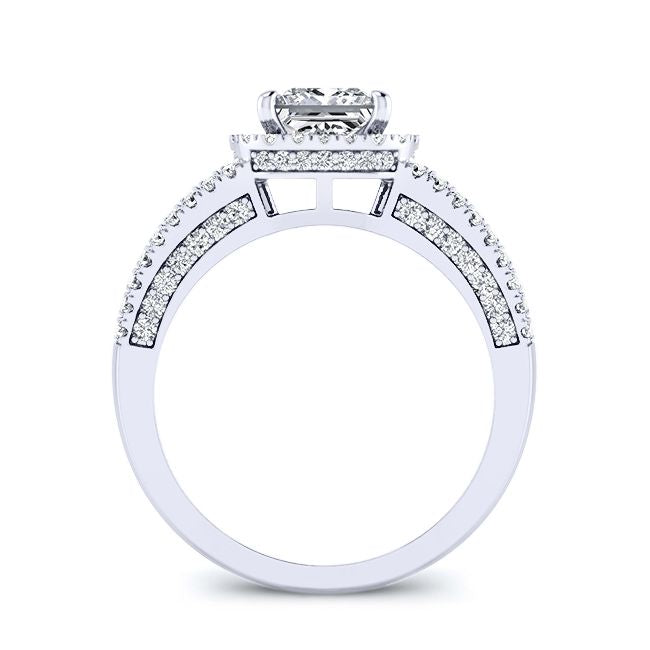 Honesty Princess Diamond Engagement Ring (Lab Grown Igi Cert) whitegold