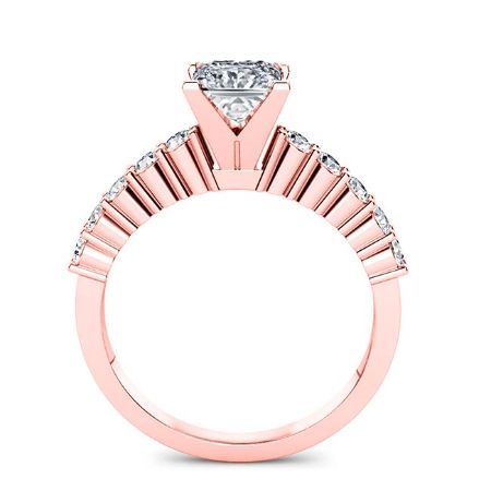 Magnolia Princess Diamond Engagement Ring (Lab Grown Igi Cert) rosegold