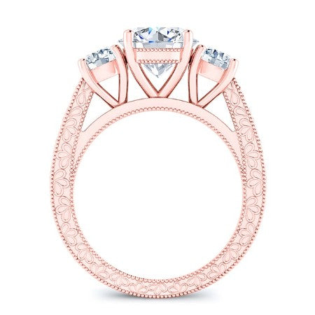 Belladonna Cushion Diamond Engagement Ring (Lab Grown Igi Cert) rosegold