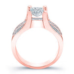 Ilima Princess Diamond Engagement Ring (Lab Grown Igi Cert) rosegold