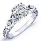 Venus Moissanite Matching Band Only (engagement Ring Not Included) For Ring With Round Center whitegold