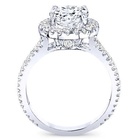 Lilac Princess Moissanite Engagement Ring whitegold