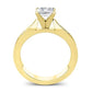 Petunia Princess Diamond Engagement Ring (Lab Grown Igi Cert) yellowgold