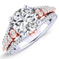 Sireli Diamond Matching Band Only (engagement Ring Not Included) For Ring With Round Center whitegold