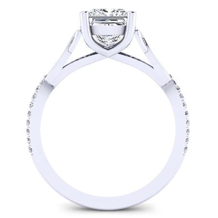 Pavonia Princess Diamond Engagement Ring (Lab Grown Igi Cert) whitegold
