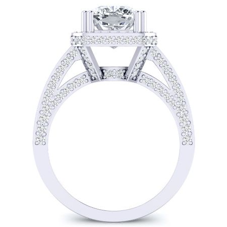 Buttercup Cushion Diamond Engagement Ring (Lab Grown Igi Cert) whitegold